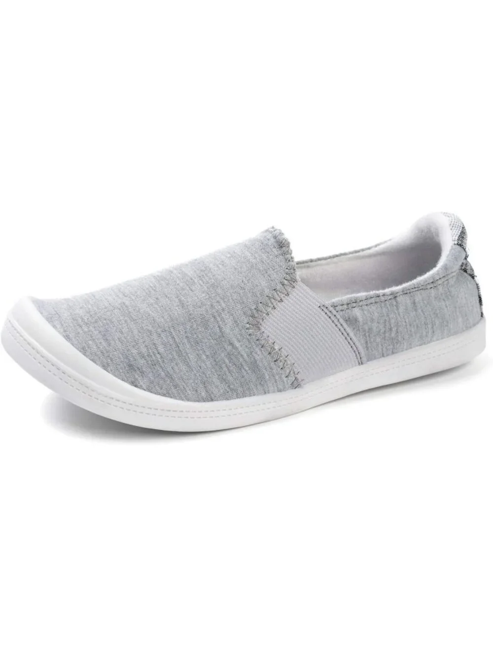 Women's Light Grey Comfortable Lace-Up Breathable Walking Casual Stylish Sneaker